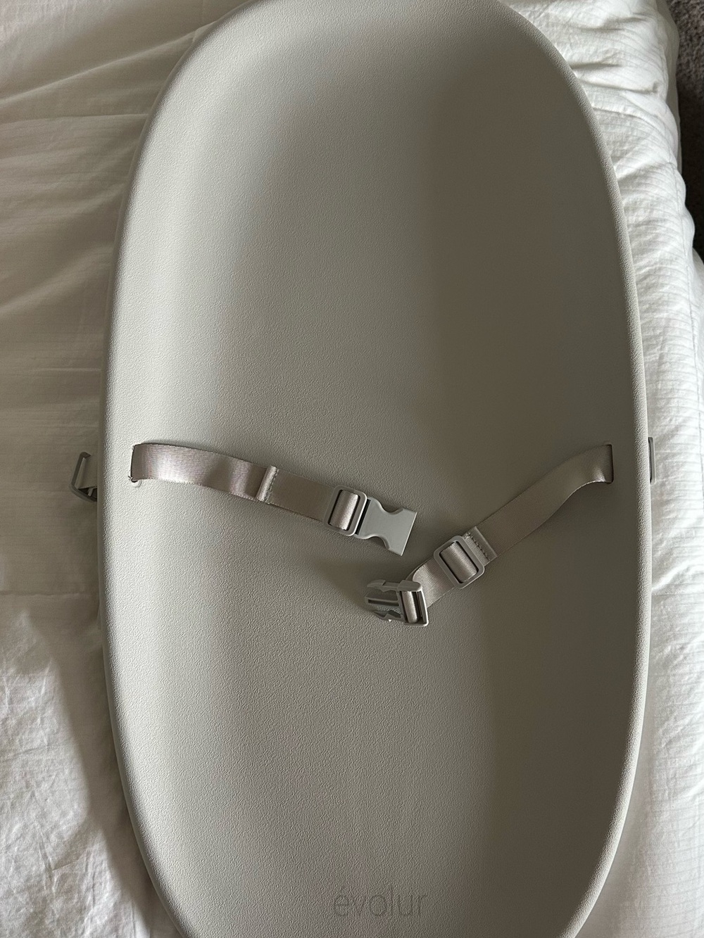 Soft Baby Bath Seat in Light Gray